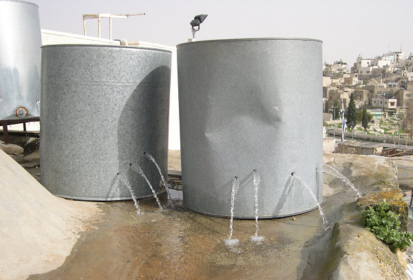 Water tanks in Hebron